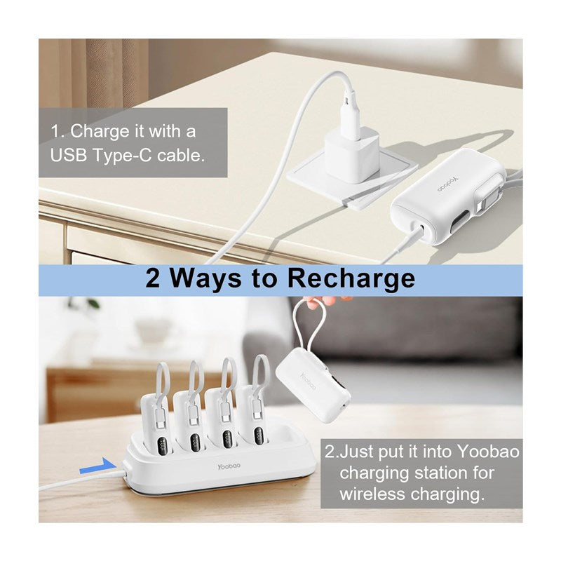 Yoobao 5 x 5000 mAh Power Bank Station, Type-C