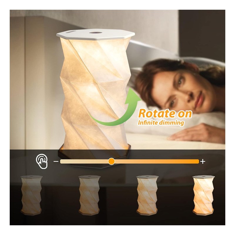 Gadgeton Touch Wireless Bedside Table Lamp, Folding Table Lamps Dimmable LED Table Lamp USB Portable Night Light