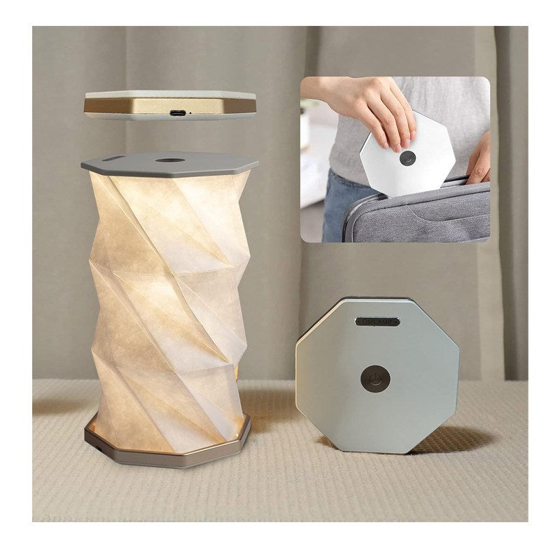 Gadgeton Touch Wireless Bedside Table Lamp, Folding Table Lamps Dimmable LED Table Lamp USB Portable Night Light