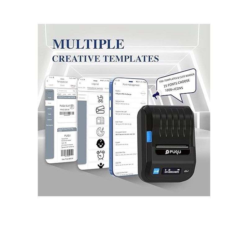 PUQU AQ20 Label Maker , Mini Portable Bluetooth Thermal Labeler Printer