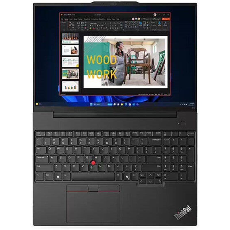 Lenovo ThinkPad E16 Gen2, Intel Ultra 7-155H Processor, 16 GB DDR5 RAM, 512 GB M2 2242 SSD, 16