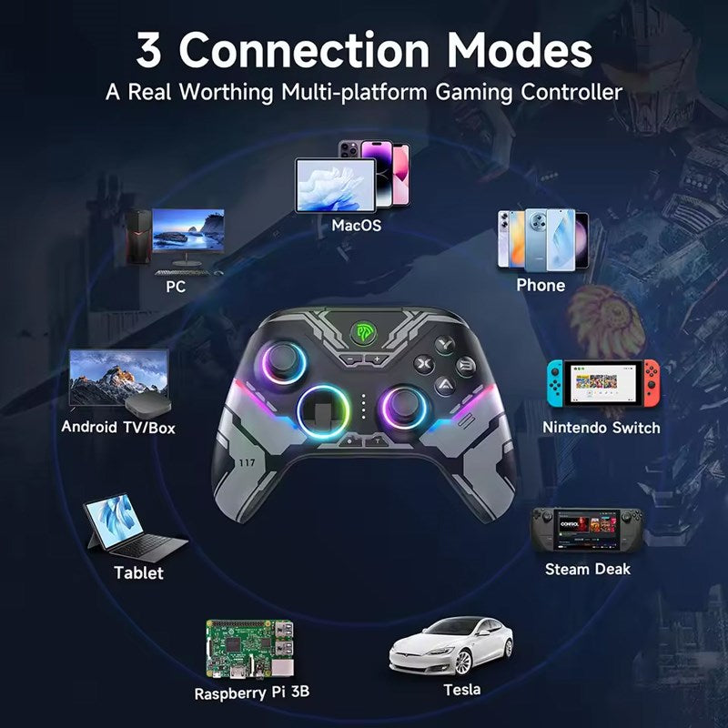 Access X15 Hall Effect Wireless RGB Gaming Controller For PC, Phone, Switch, Steam - Black