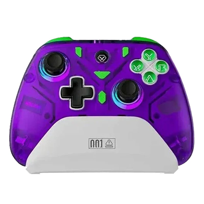 Access K10 Hall Effect Wireless RGB Gaming Controller With Charging Dock For PC, Phone, Switch - Purple