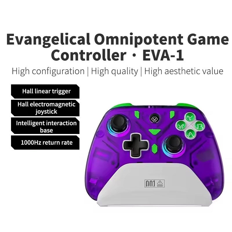 Access K10 Hall Effect Wireless RGB Gaming Controller With Charging Dock For PC, Phone, Switch - Purple