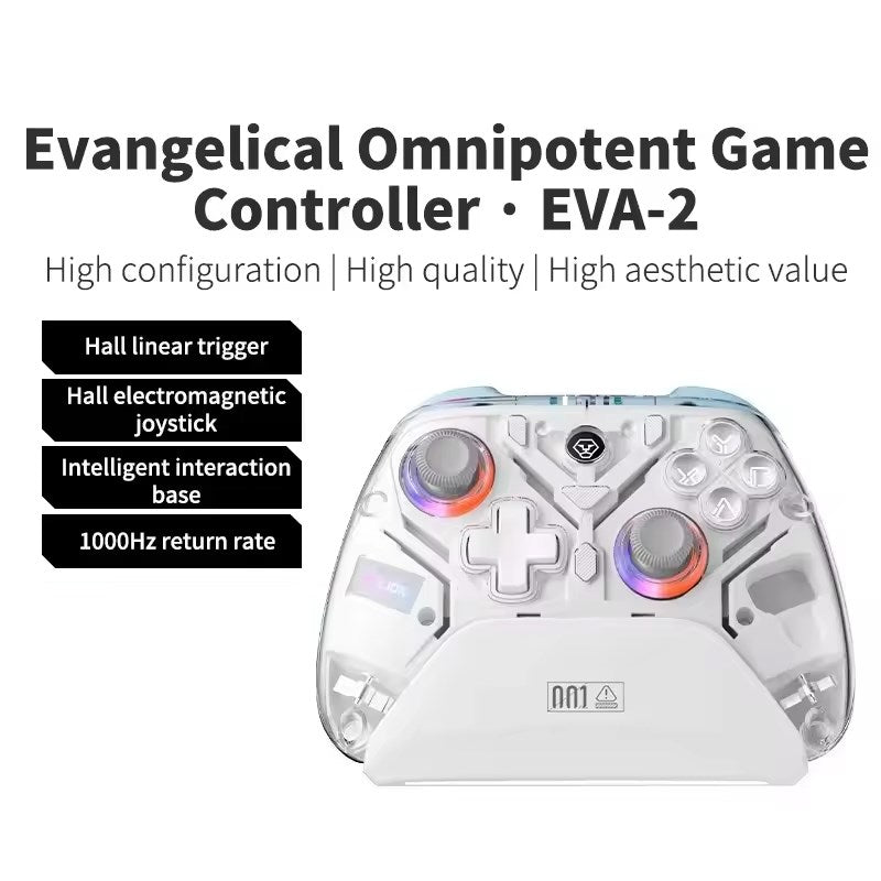 Access K10 Hall Effect Wireless RGB Gaming Controller With Charging Dock For PC, Phone, Switch - White