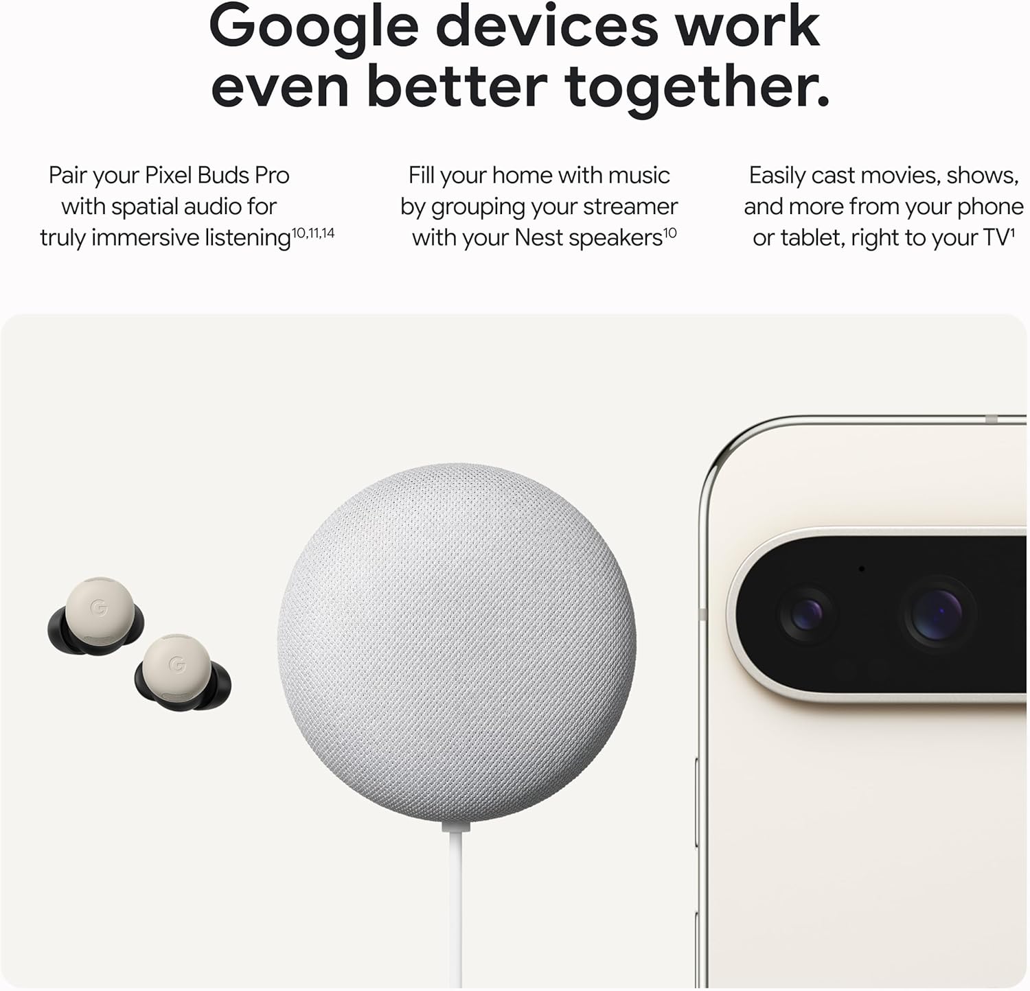 Google GA05662-US 4K HDR 32 GB TV Streamer With Smart Home Control - Porcelain