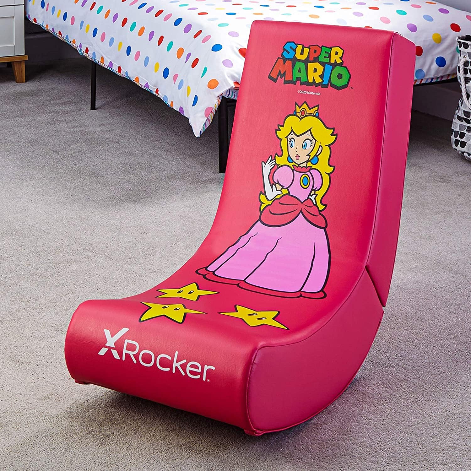 X-Rocker Nintendo All-Star PEACH Video Rocker Gaming Chair