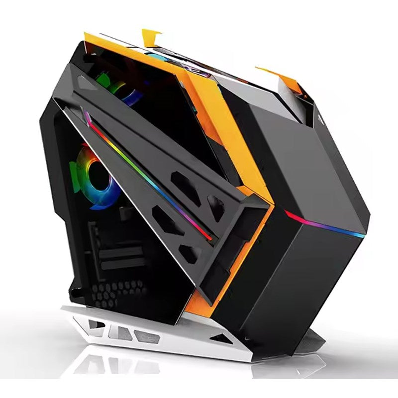 Access Cabinet Monster M-ATX Full Tower Gaming Case - Black (4 ARGB Fans Included)