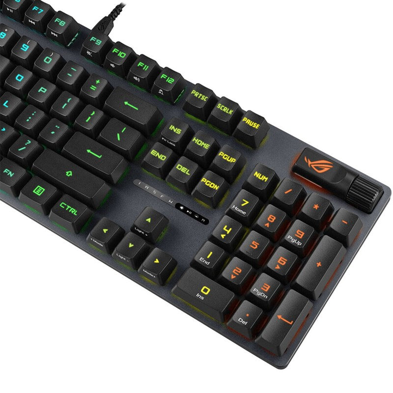 Asus ROG Strix Scope II RX Wired RGB Optical Gaming Keyboard (ROG RX Red Switch) (Arabic Layout) - Black