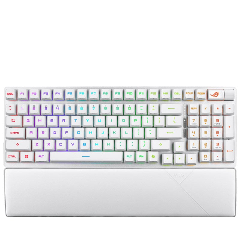 Asus ROG Strix Scope II 96 RX Wireless RGB Optical Mechanical Gaming Keyboard (ROG RX Blue Switch) (Arabic Layout) - White