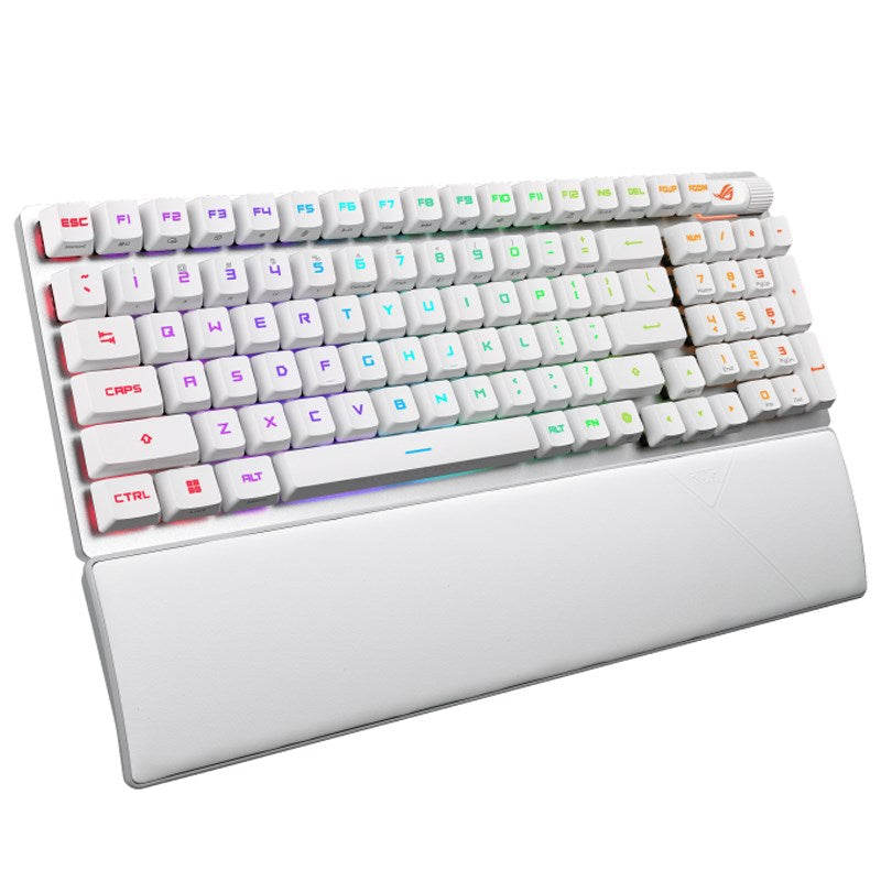 Asus ROG Strix Scope II 96 RX Wireless RGB Optical Mechanical Gaming Keyboard (ROG RX Blue Switch) (Arabic Layout) - White