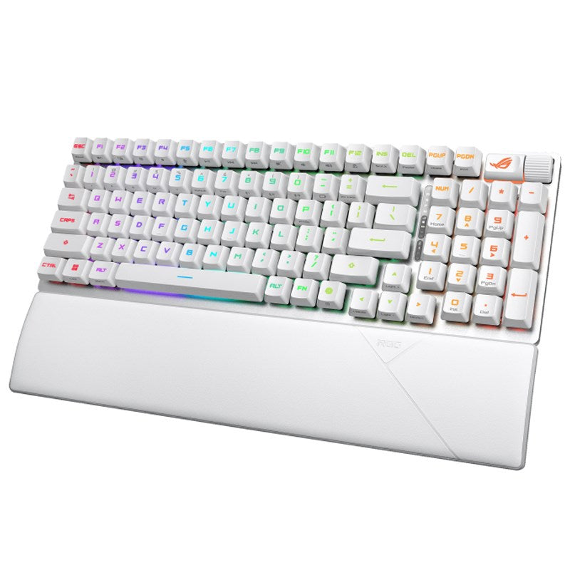 Asus ROG Strix Scope II 96 RX Wireless RGB Optical Mechanical Gaming Keyboard (ROG RX Blue Switch) (Arabic Layout) - White