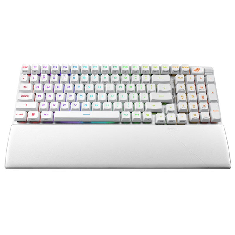 Asus ROG Strix Scope II 96 RX Wireless RGB Optical Mechanical Gaming Keyboard (ROG RX Blue Switch) (Arabic Layout) - White