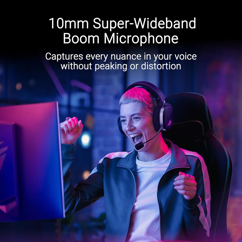 Asus ROG Pelta Wireless RGB Gaming Headset For PC, MAC, PS4/PS5, Switch - Black