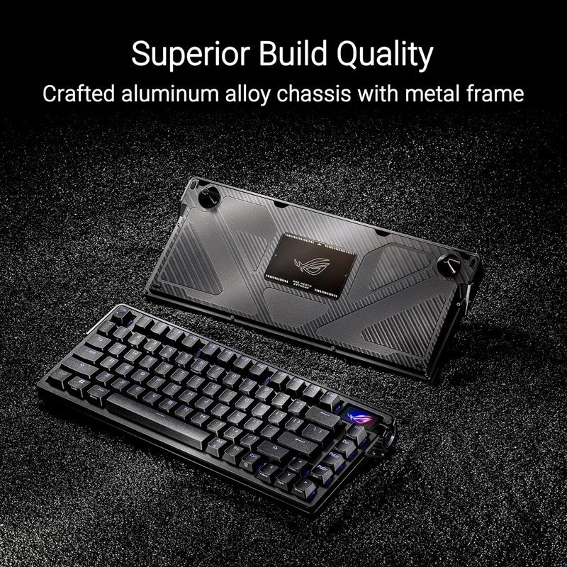 Asus ROG Azoth Extreme 75% RGB Wireless Mechanical Gaming Keyboard (ROG NX Snow Switches) (Arabic Layout) - Black