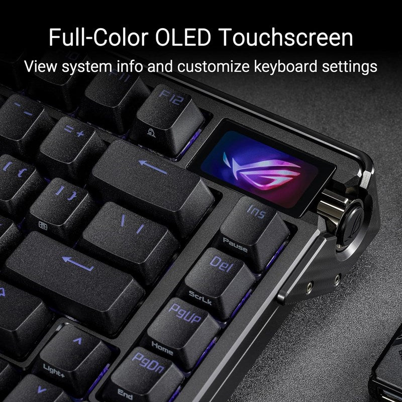 Asus ROG Azoth Extreme 75% RGB Wireless Mechanical Gaming Keyboard (ROG NX Snow Switches) (Arabic Layout) - Black