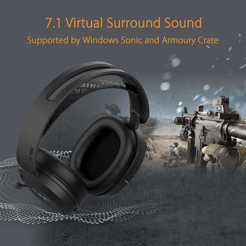 Asus TUF Gaming H1 Wireless Gaming Headset for PC, MAC, PS4/PS5, Switch - Black