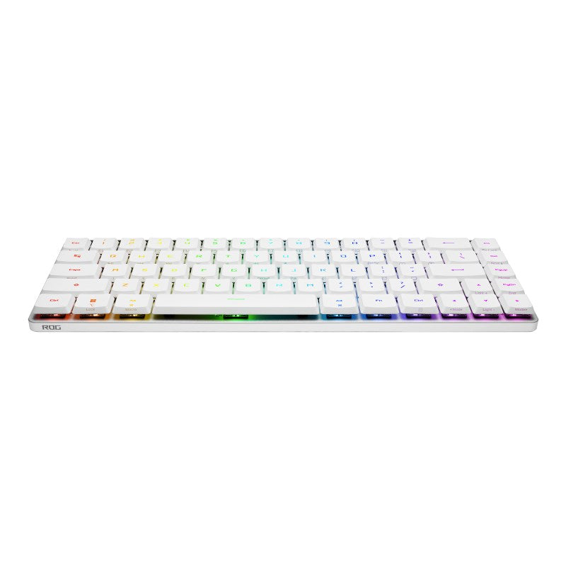 Asus ROG Falchion RX Low Profile 65% Wireless Optical Mechanical Gaming Keyboard (ROG RX Red Switches) (Arabic Layout) - White