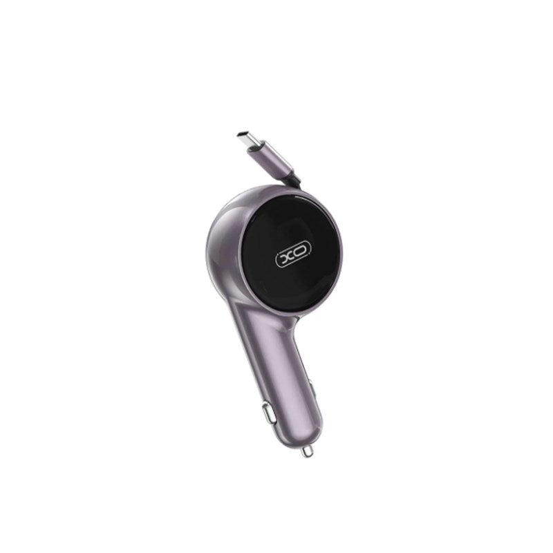 XO 2 in 1 Car Charger with Retractable Cable