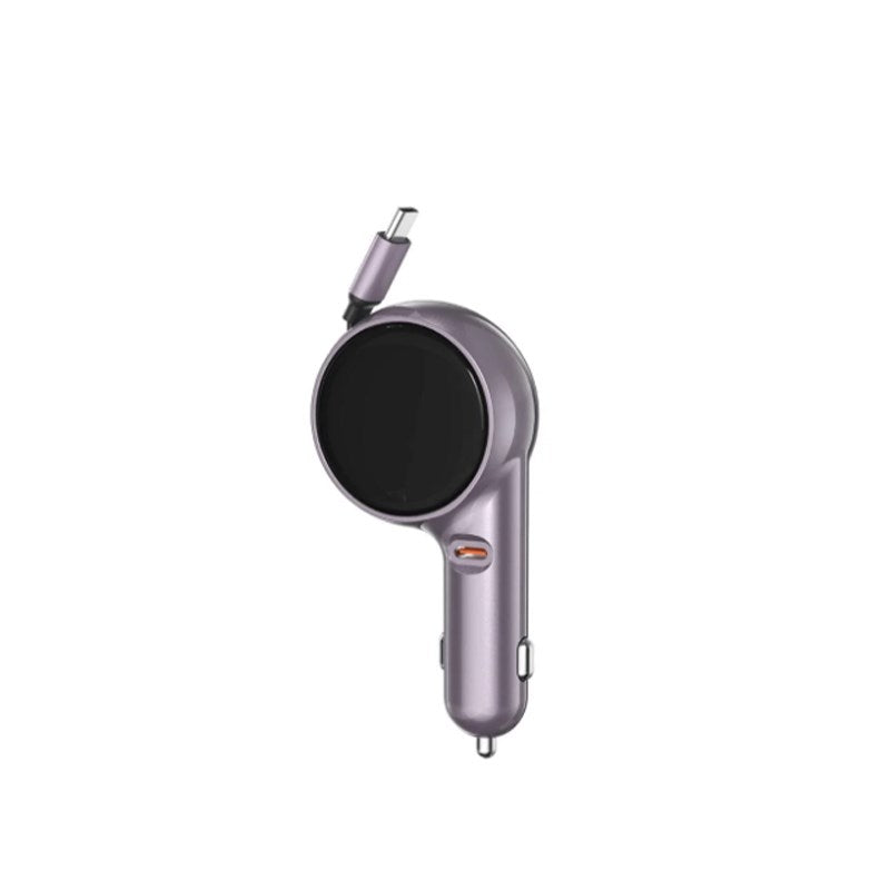 XO 2 in 1 Car Charger with Retractable Cable