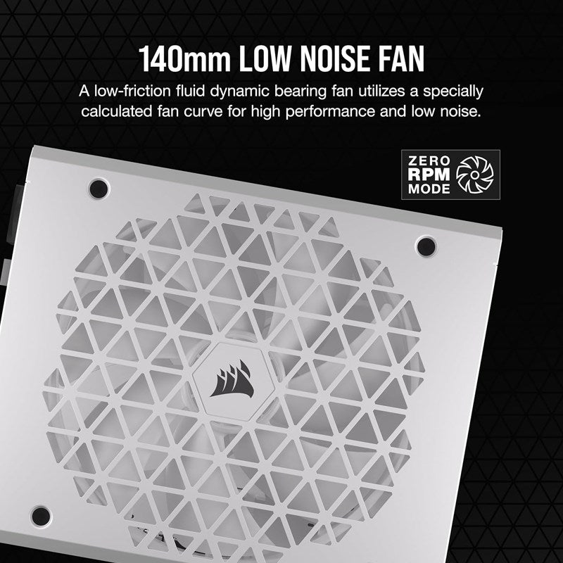 Corsair RM1200x SHIFT 1200 Watts 80 Plus Gold Fully Modular ATX Gaming Power Supply - White