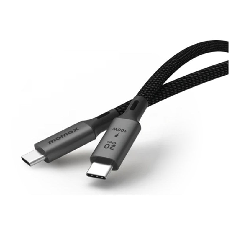 Momax Elite 100W USB-C USB3.2 Gen 2x2 20Gbps Cable 2 M, Black