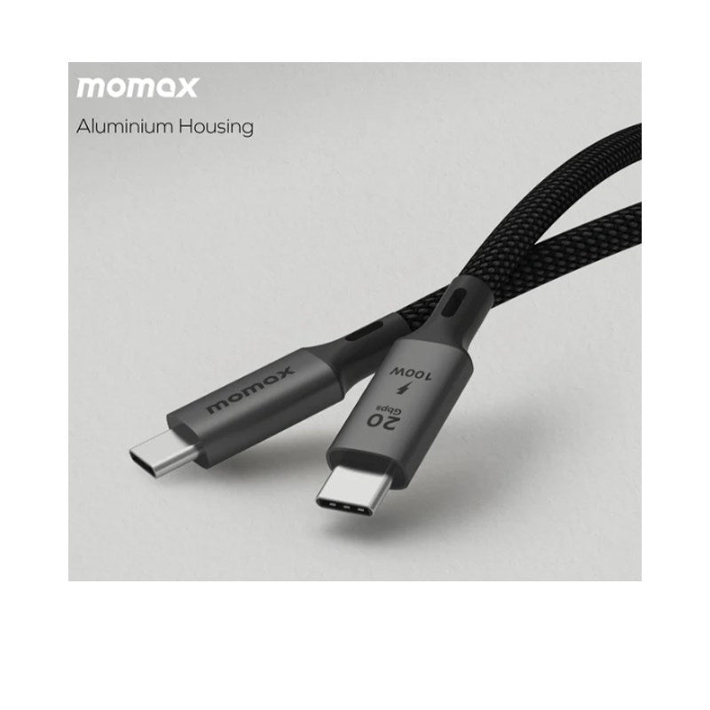 Momax Elite 100W USB-C USB3.2 Gen 2x2 20Gbps Cable 2 M, Black