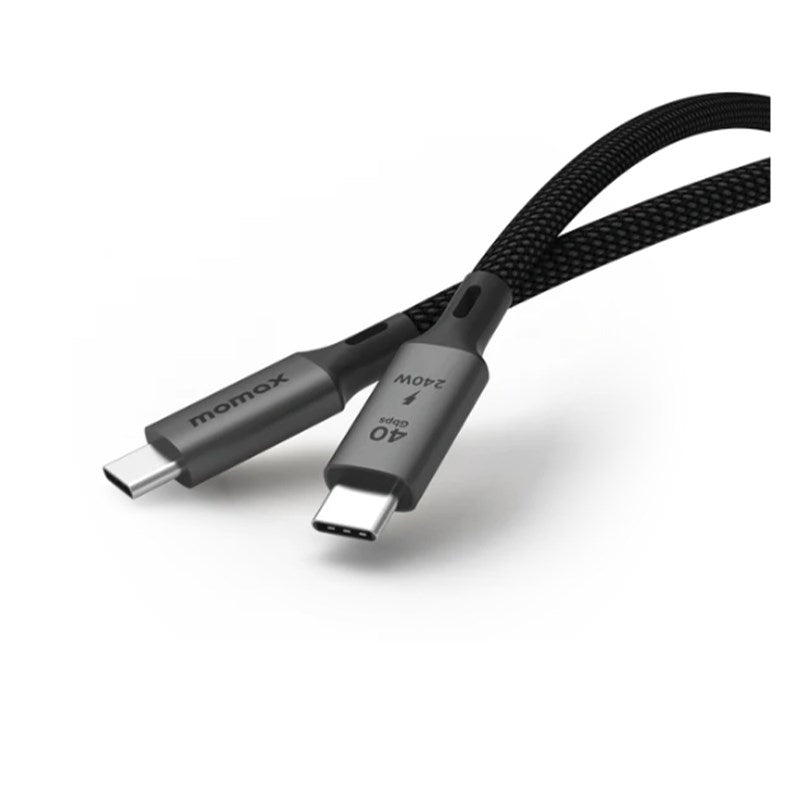 Momax Elite 240W USB-C USB4 40Gbps Cable 1 M, Black