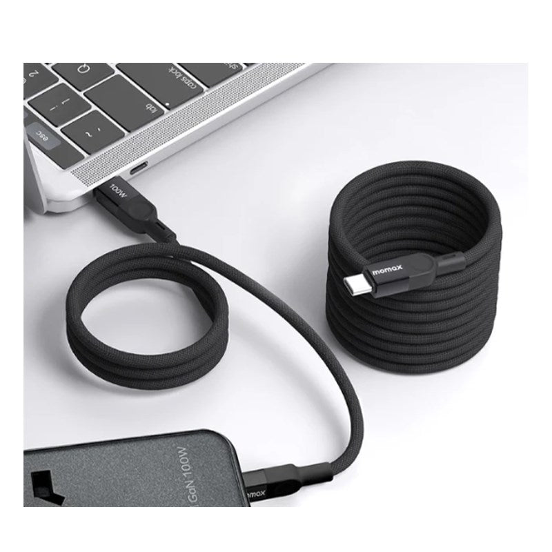 Momax Mag Link USB-C to USB-C 100 Watts USB2.0 Magnetic Cable - 2 M