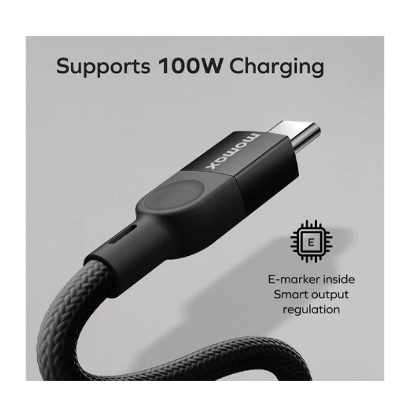 Momax Mag Link USB-C to USB-C 100 Watts USB2.0 Magnetic Cable - 2 M