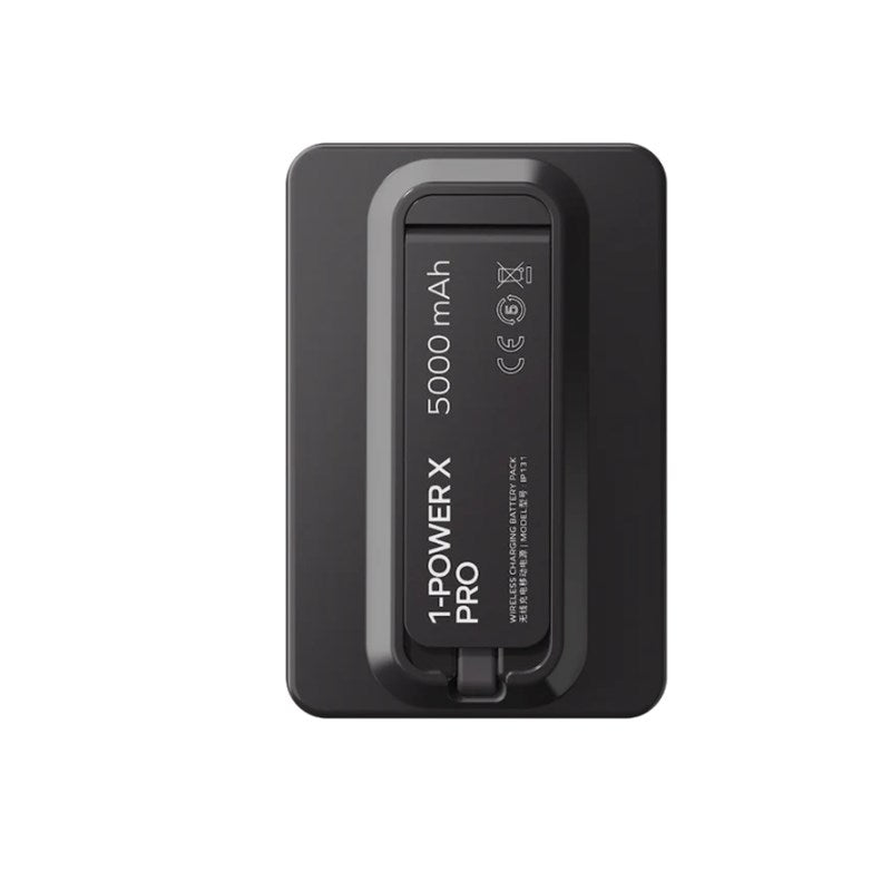 Momax 1-Power X Pro Magnetic Wireless Battery Pack (5000 mAh) with Stand and Built-in USB-C Cable