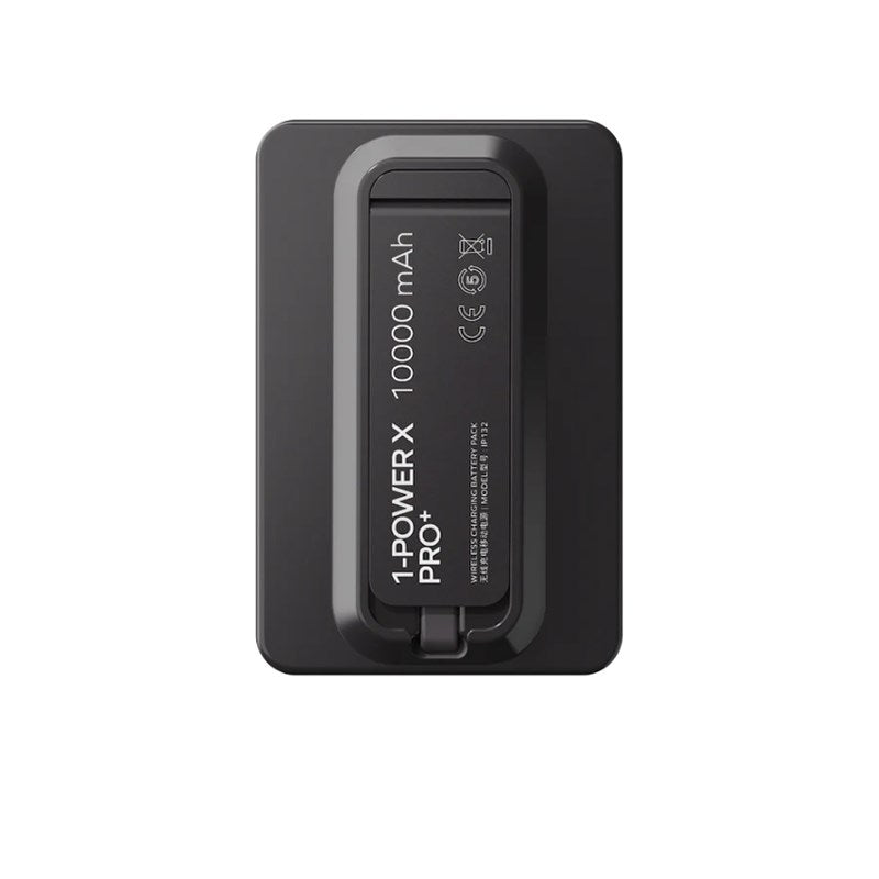 Momax 1-Power X Pro+ Magnetic Wireless Battery Pack (10000mAh) with Stand and Built-in USB-C Cable