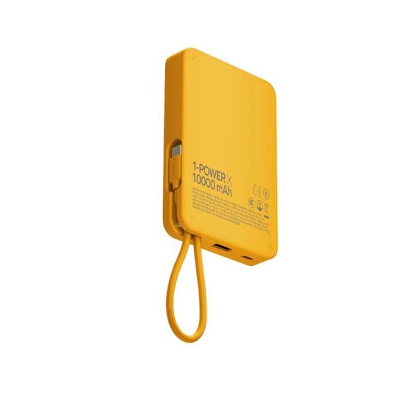 Momax 1-Power X Battery Pack (10000mAh) with Built-in USB-C Cable