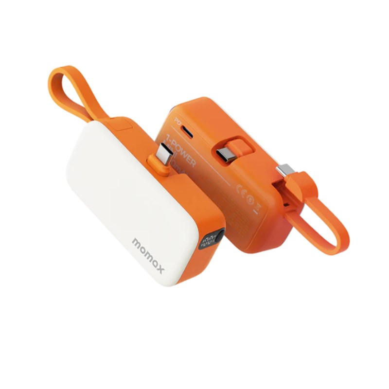 Momax 1-Power Mini 5000mAh Bulit-in Foldable USB-C Battery Pack