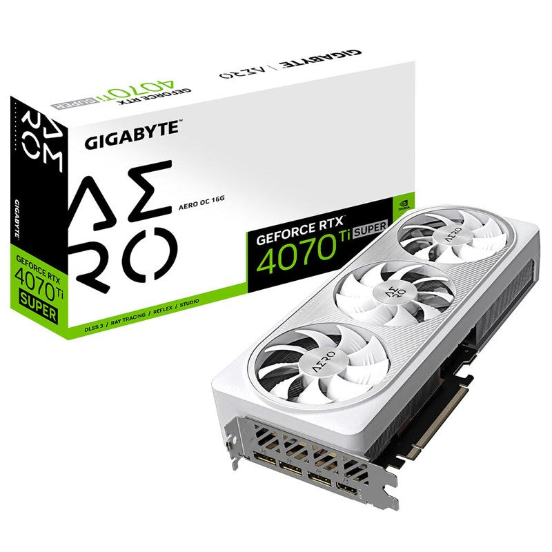 Gigabyte GeForce RTX 4070 Ti SUPER AERO OC 16GB GDDR6X Gaming Graphics Card
