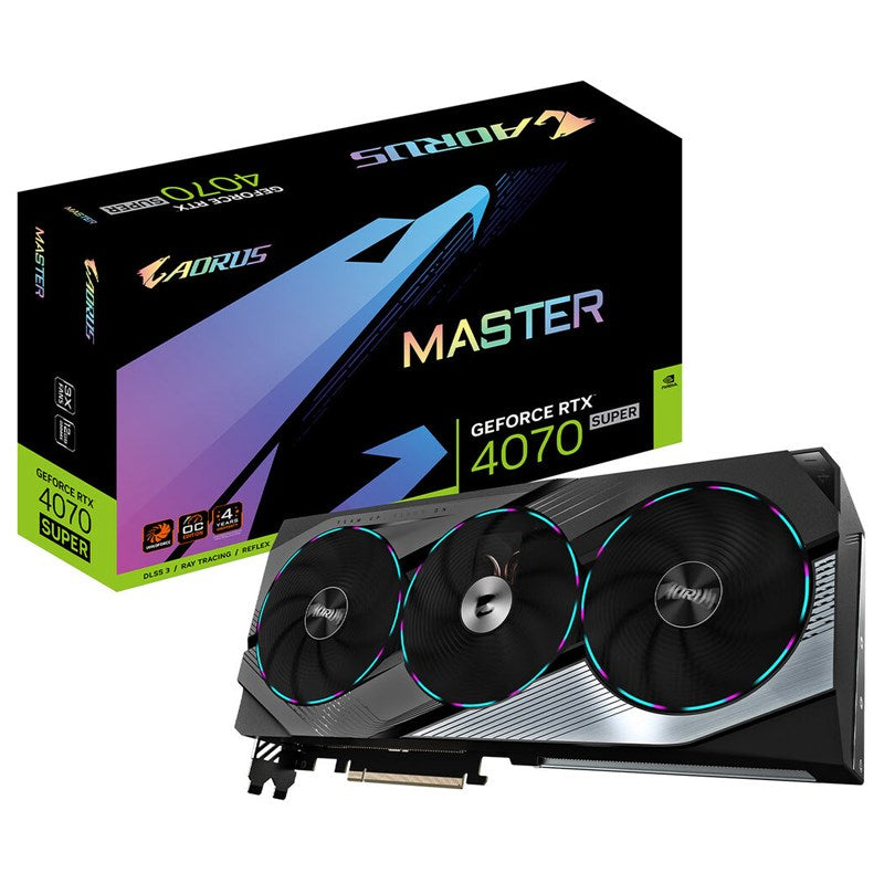Gigabyte Aorus GeForce RTX 4070 SUPER MASTER 12 GB GDDR6X Gaming Graphics Card