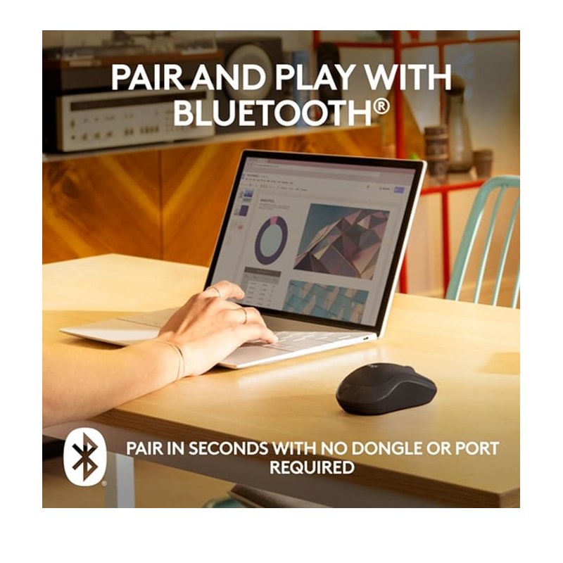 Logitech M241 Silent Bluetooth Mouse - Graphite