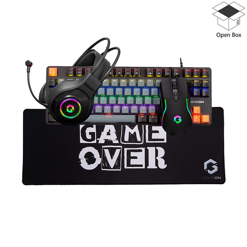 GAMEON VIPER XI All-In-One Gaming Bundle (Mechanical Keyboard, Headset, Mouse & Mousepad) - Open Box
