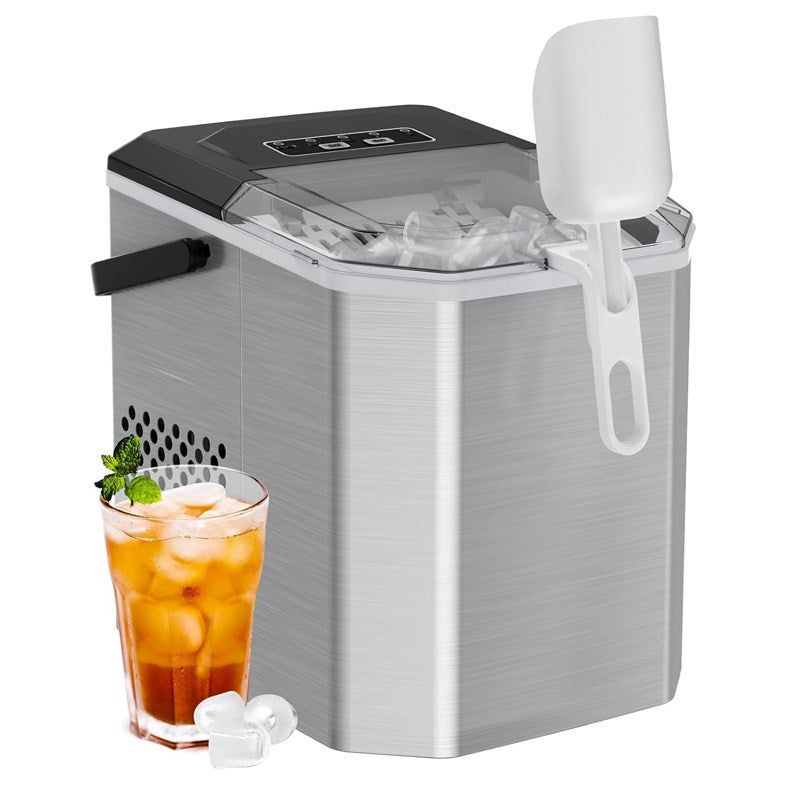 Silonn Portable Compact Countertop Ice Maker with Handle