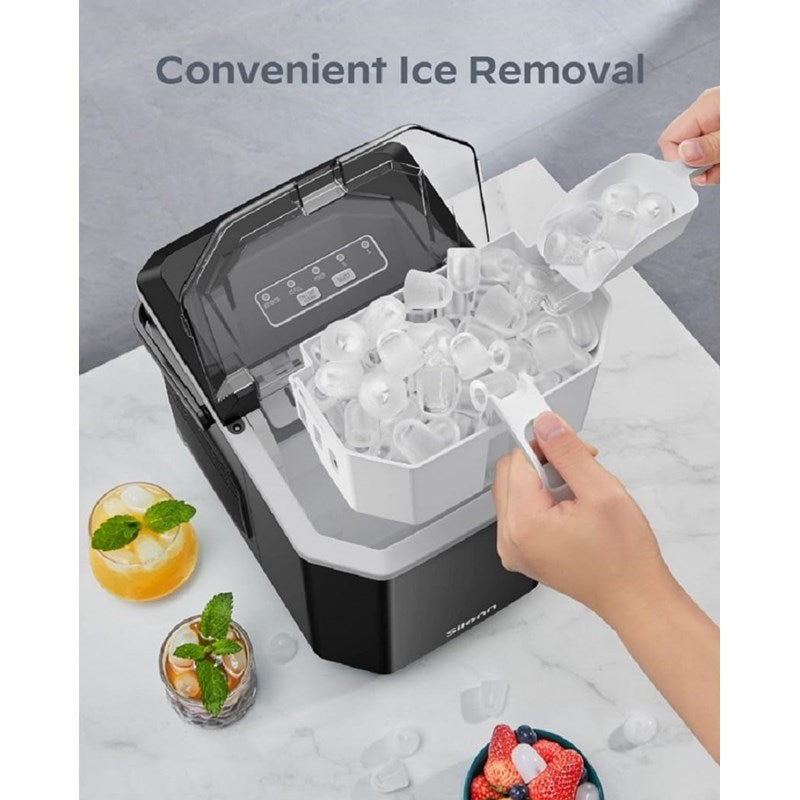 Silonn Portable Compact Countertop Ice Maker with Handle