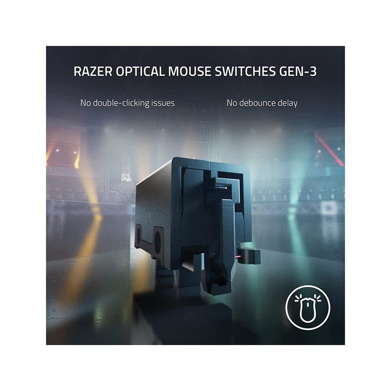 Razer DeathAdder V3 Pro Ultra-lightweight Wireless Ergonomic Esports Mouse Classic Base - White - Open Box