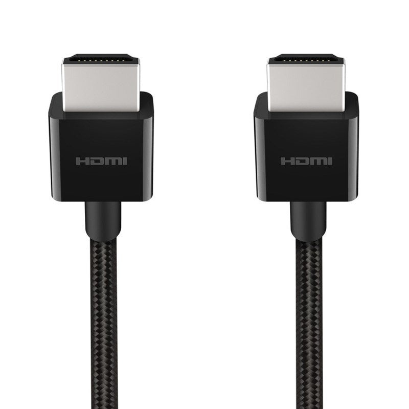 Belkin 4K Ultra High-Speed HDMI 2.1 Braided Cable, 2 Meter, Black - Open Box