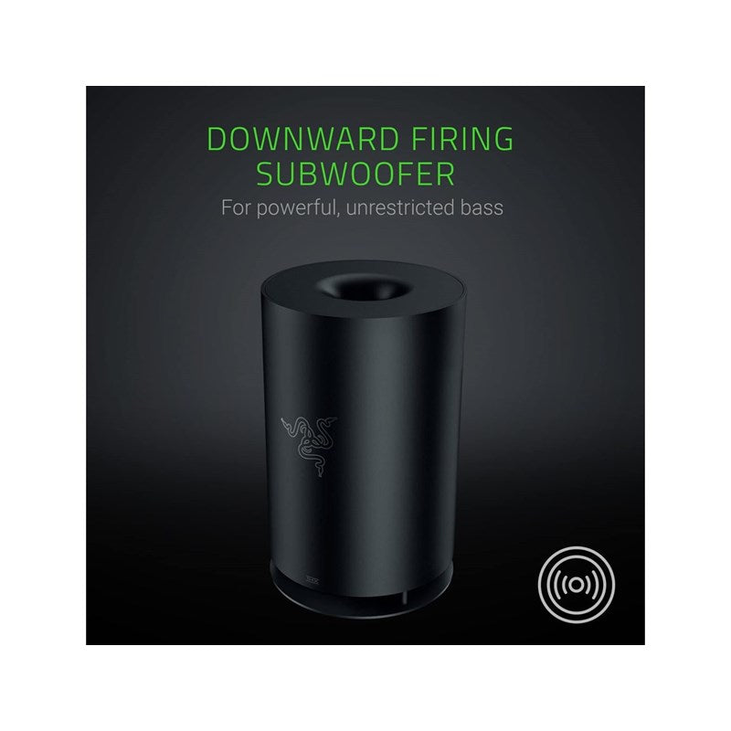 Razer Nommo Pro- Thx Certified Premium Audio - Dolby Virtual Surround Sound - Downward Firing Subwoofer PC Gaming Speakers - Open Box