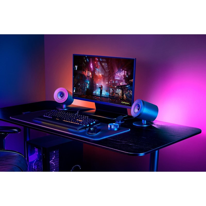 Razer Nommo V2 Pro Full-Range 2.1 PC Gaming Speakers with Wireless Subwoofer - Black - Open Box