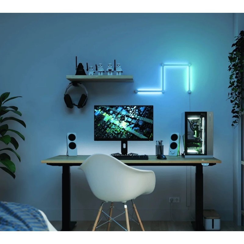 Nanoleaf Lines Squared Starter Kit 4 Light Bars - White - Open Box