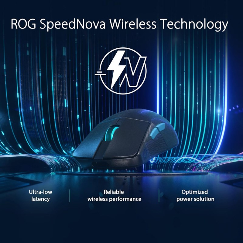 Asus ROG Harpe Ace Aim Lab Edition Wireless RGB Gaming Mouse - Black
