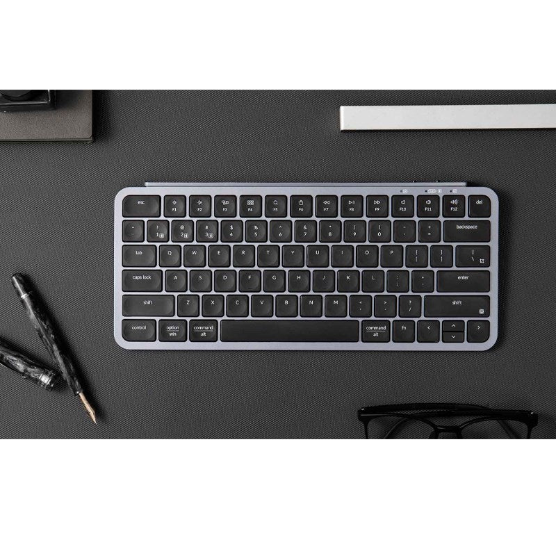 Keychron B1 Pro Ultra-Slim Wireless 75% ZMK Custom Keyboard for Windows & Mac - Space Grey