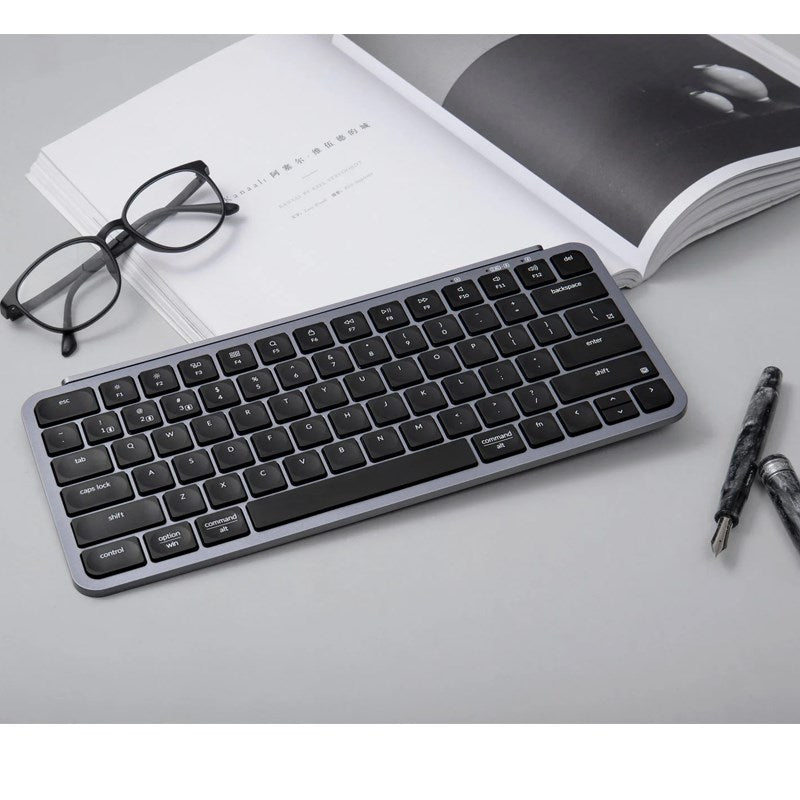 Keychron B1 Pro Ultra-Slim Wireless 75% ZMK Custom Keyboard for Windows & Mac - Space Grey