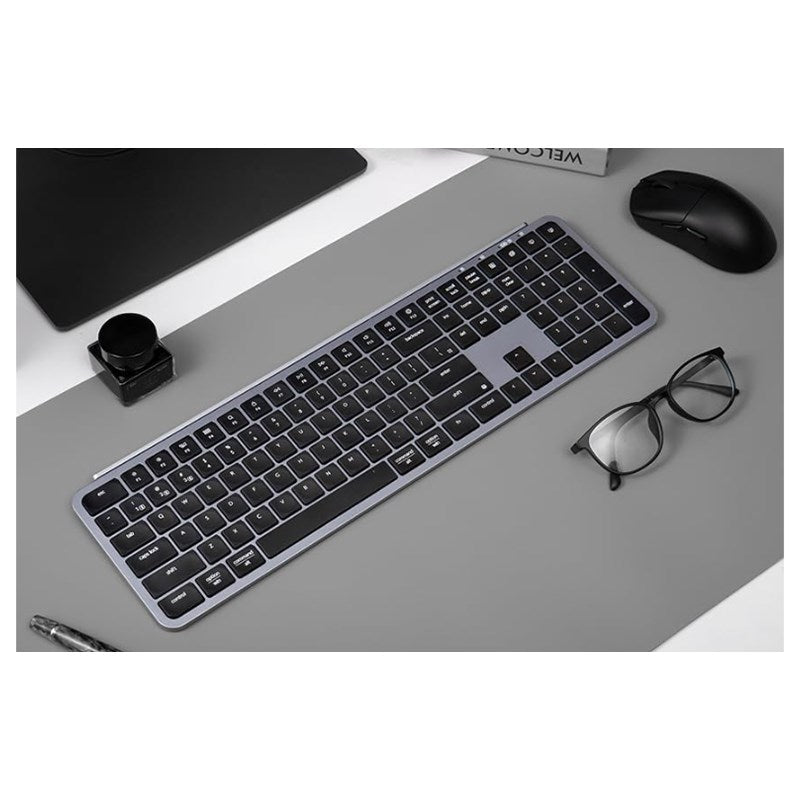 Keychron B6 Pro Full-Size Ultra-Slim Wireless ZMK Custom Keyboard for Windows & Mac - Space Grey