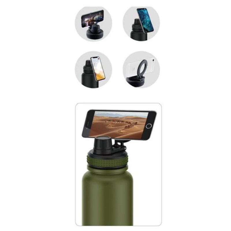 Emjoi MagSafe Stainless Steel Sport Bottle with MagSafe 1100 ML - Green
